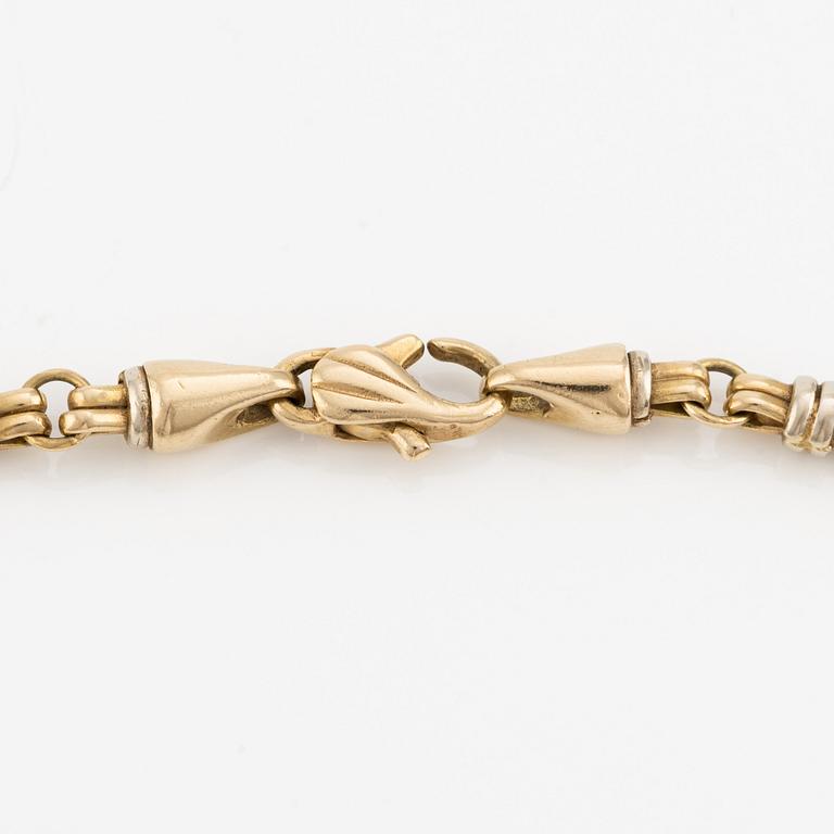 Collier, 18K guld, Italien.