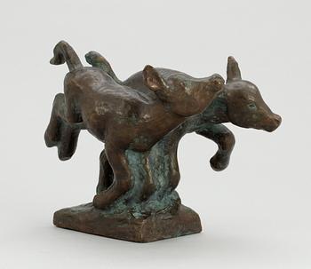 Jussi Mäntynen, "Kalvar på vårbete".