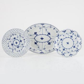 An 59-piece 'Musselmalet' porcelain service, Royal Copenhagen, Denmark.