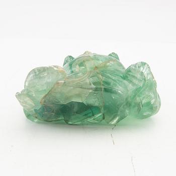 Buddha of fluorite, 20th/21st century.