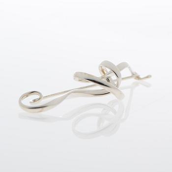 GEORG JENSEN, BROOCH, "Forget me knot", silver.