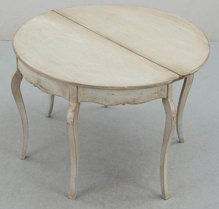 HALVMÅNEBORD, nyrokoko, 1800-talets andra hälft.