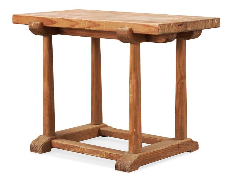 An Axel-Einar Hjorth pine side table, 'Sandhamn', Nordiska Kompaniet, ca 1929.