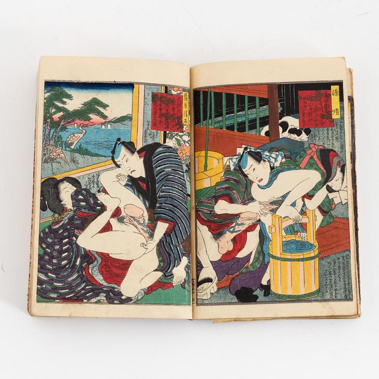 Koikawa Shozan, bok, shunga, Japan 1857.