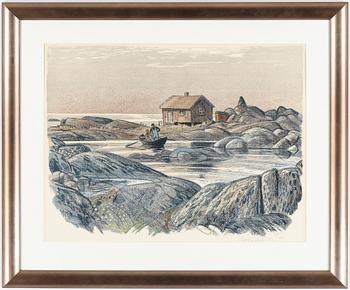 Roland Svensson · ROLAND SVENSSON, färglitografi, signerad och numrerad 62/250.