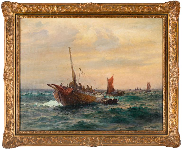 EMIL EKMAN, olja på duk, sign.