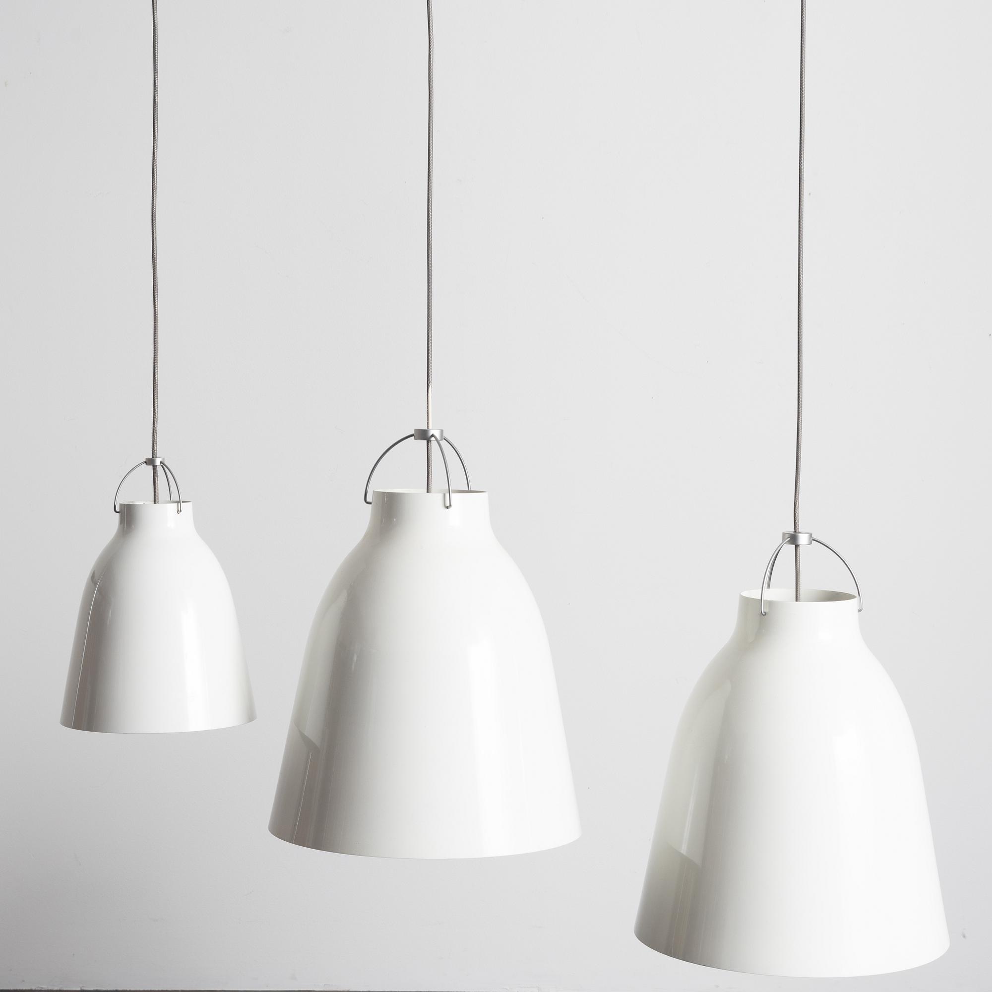 Cecilie Manz, three pendant lamps, "Caravaggio", Lightyears.