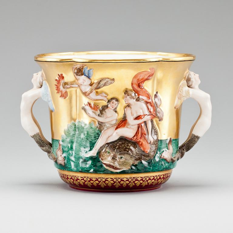 URNA, porslin Doccia, Italien, 1900-talets första hälft/mitt.