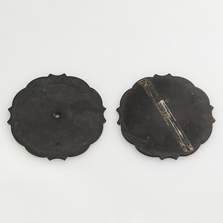 Carl M. Cohr, a pair of silver candelabra, Fredericia, Denmark, 1940.
