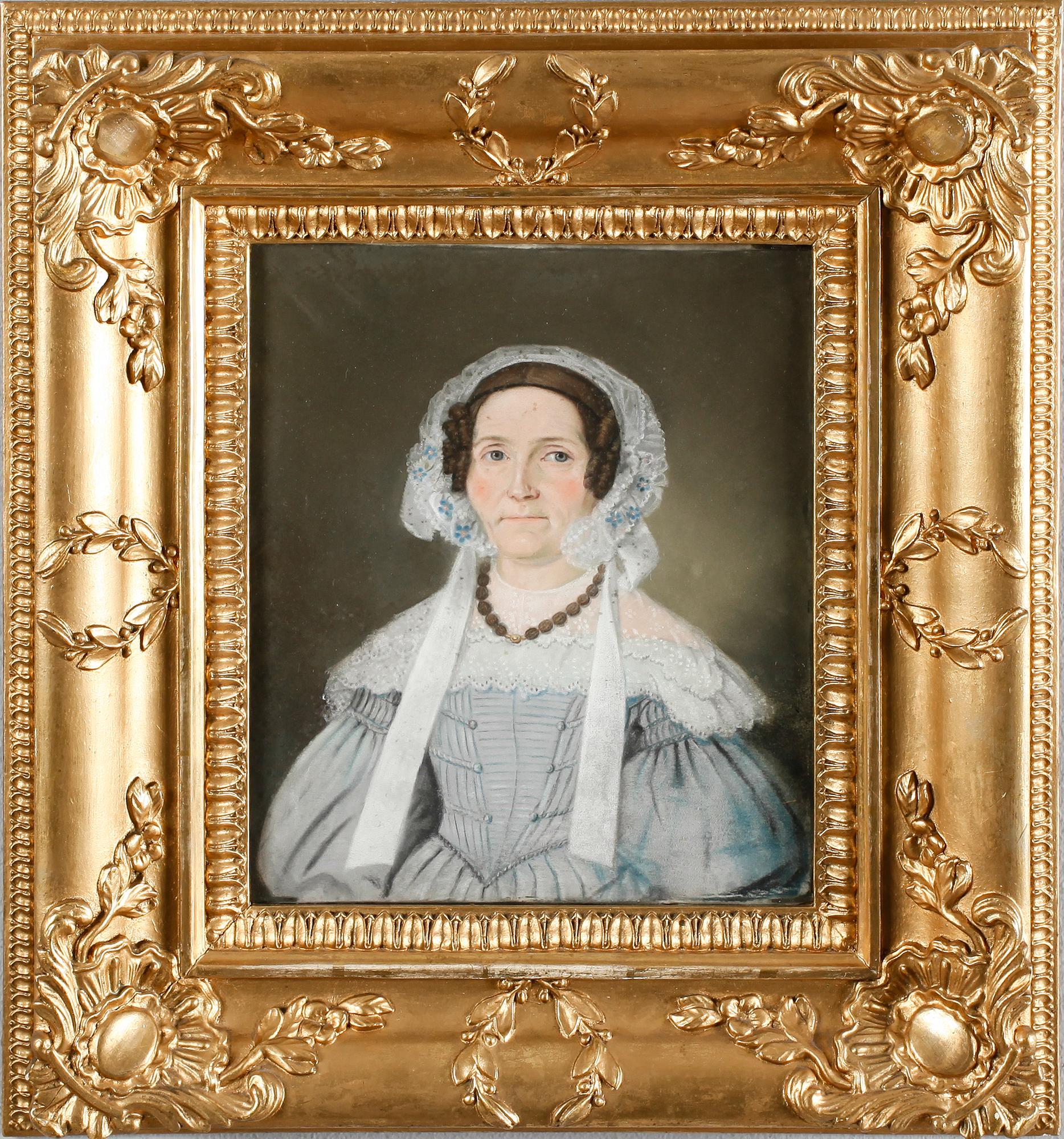 OKÄND KONSTNÄR, pastell, ej signerad, 1800-tal.