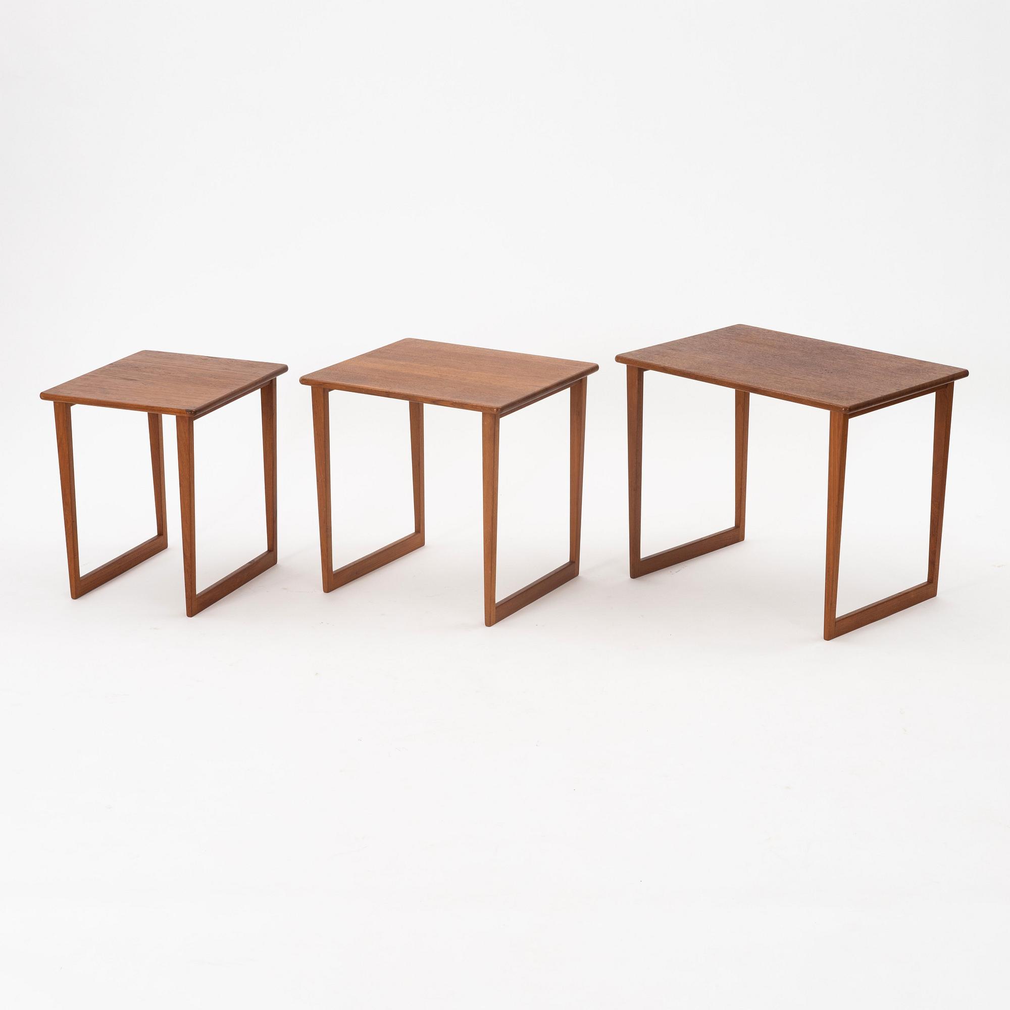 Jason Møbler, nesting tables, Ringsted, Denmark 1950-60s.