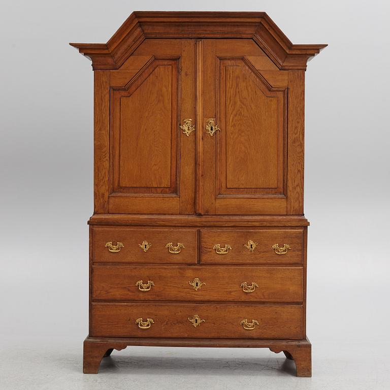 A Baroque Oak Cabinet, second half of the 18th Century.