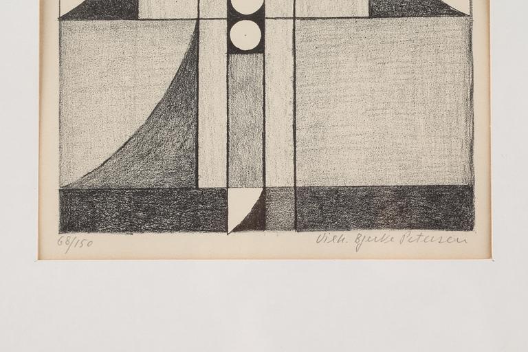 VILHELM BJERKE-PETERSEN, grafiskt blad, signerad och numrerad 68/150.