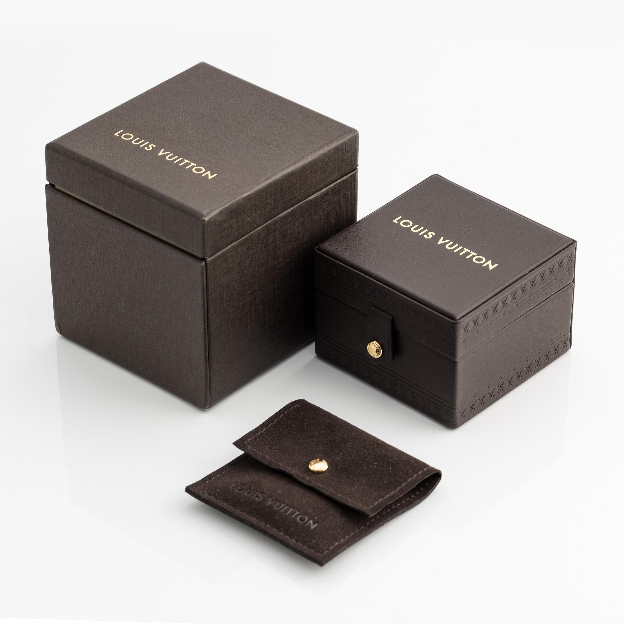 Louis Vuitton, an 18K gold 'Empreinte' ring with diamonds.