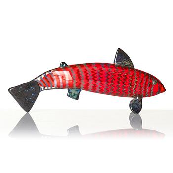 Oiva Toikka, a glass sculpture of a fish, Nuutajärvi, Notsjö, ed 135/150.