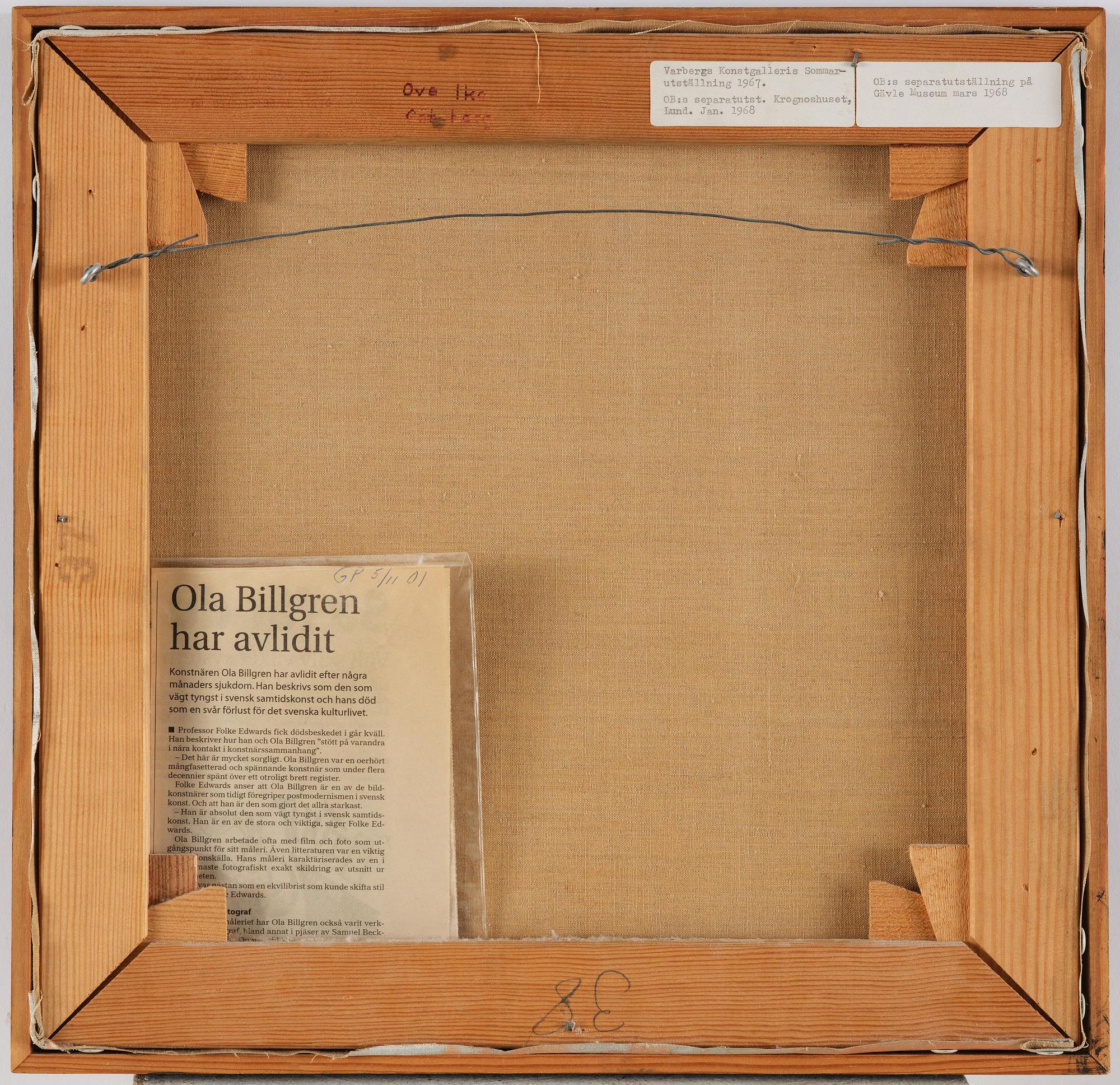 Ola Billgren, "Stilleben".