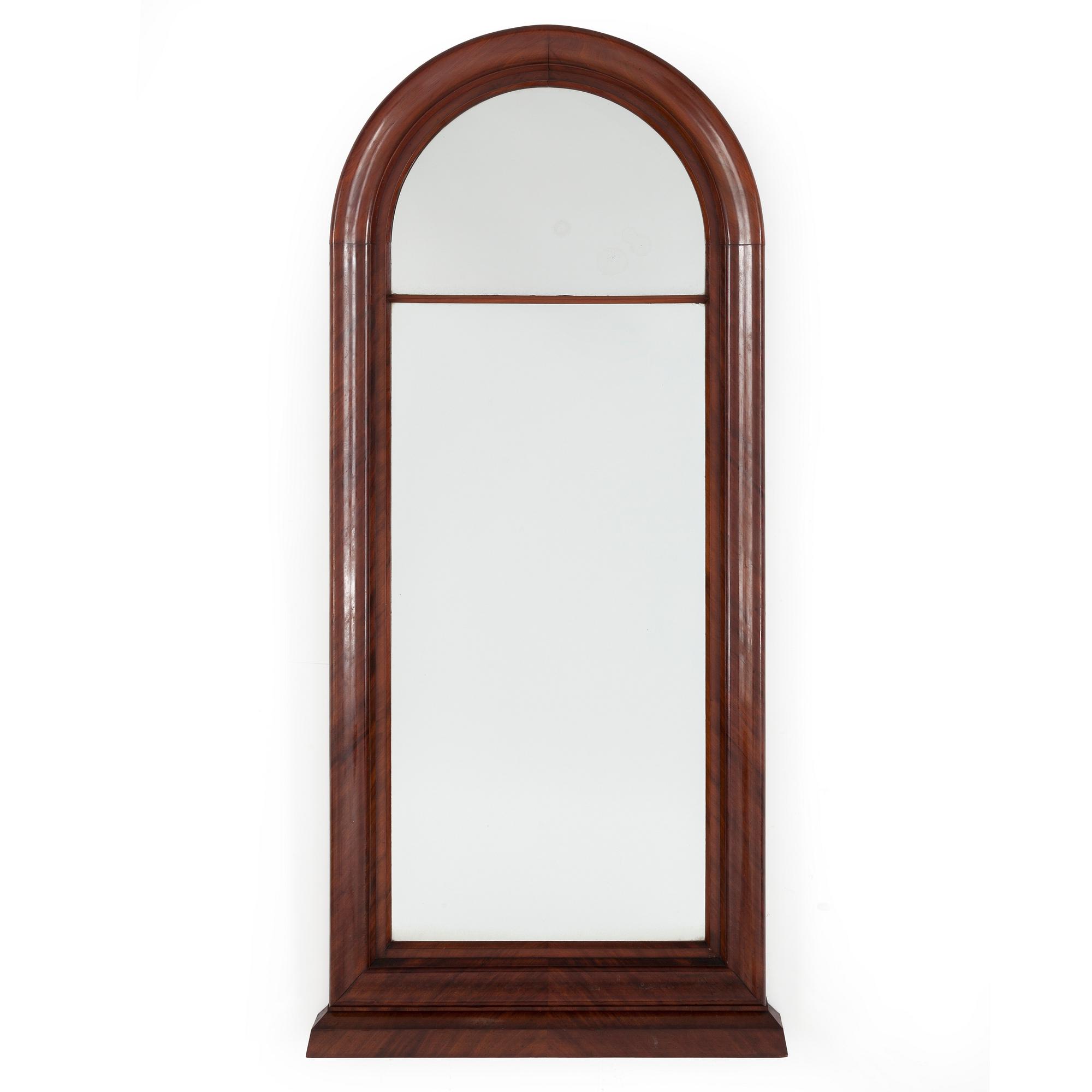 A CUPBOARD AND MIRROR, neo-rococo, second half of the 19th century.