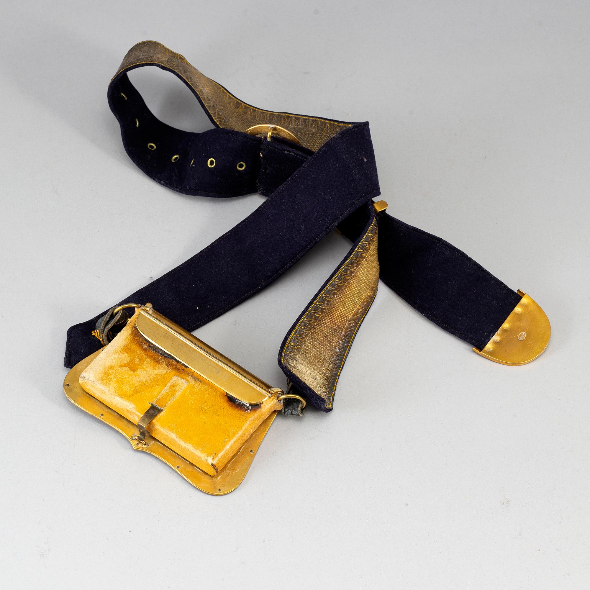 A artillery officers cartridge box 1859 pattern.