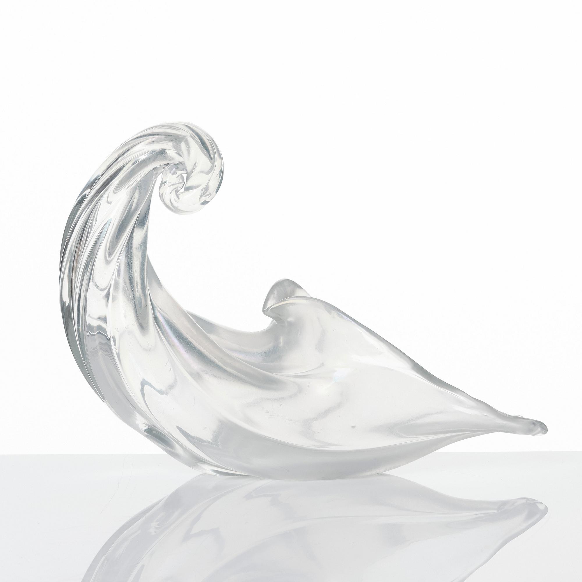 Fulvio Bianconi, an iridescent glass 'Cornucopia', Venini, Murano, Italy 1950s, model 4257.