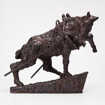 ASMUND ARLE, bronsskulptur, signerad Asmund Arle.