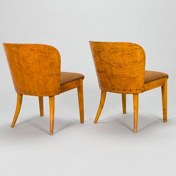 Four 1930/40s chairs.