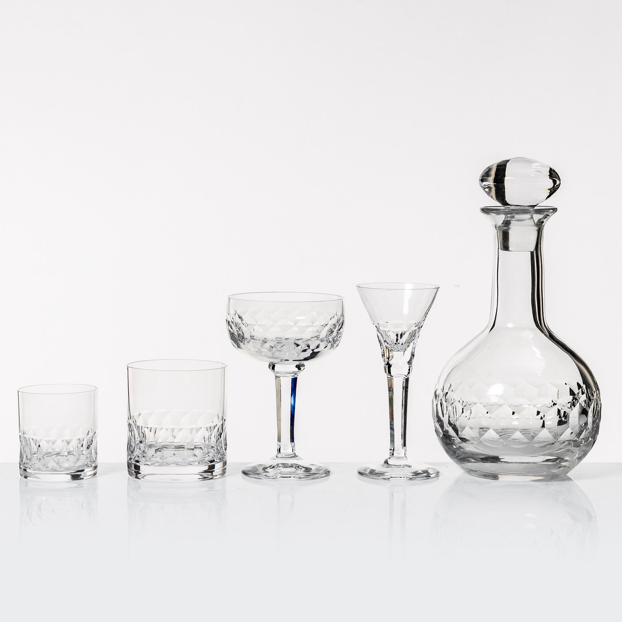 Sigurd Persson, glasservis, 133 delar, "Gripsholm", Kosta Boda.