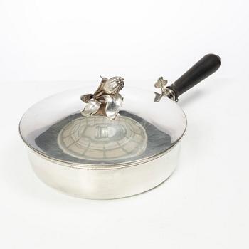 Atelier Borgila, karott med lock, sterling silver, Stockholm 1947.