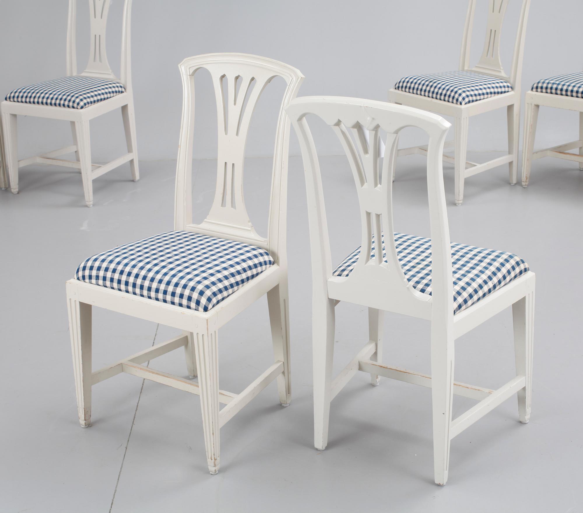 STOLAR, 8 st, gustaviansk stil, "Fresta", ur IKEAs 1700-tals serie.