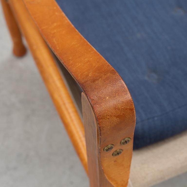 Kaare Klint, fåtöljer, ett par, "Safari Chair", Rud. Rasmussen, Danmark.