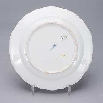 TALLRIK, porslin, Meissen, 1700-tal.