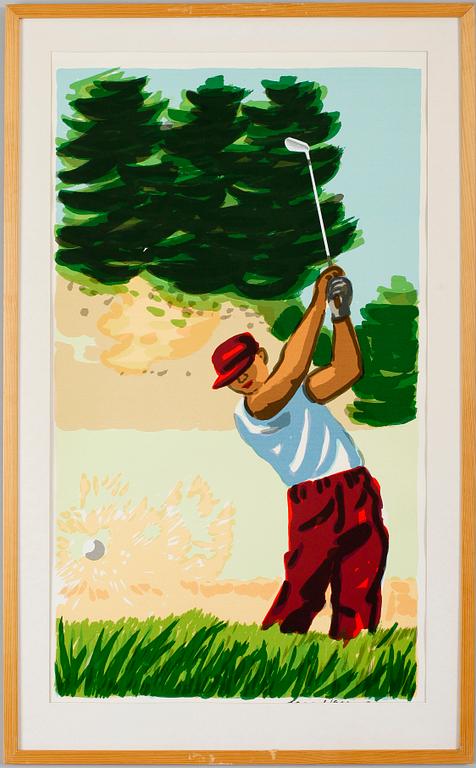 LARS NORRMAN, svit om 5 st, färglitografier, sign, numr bla 179/360.