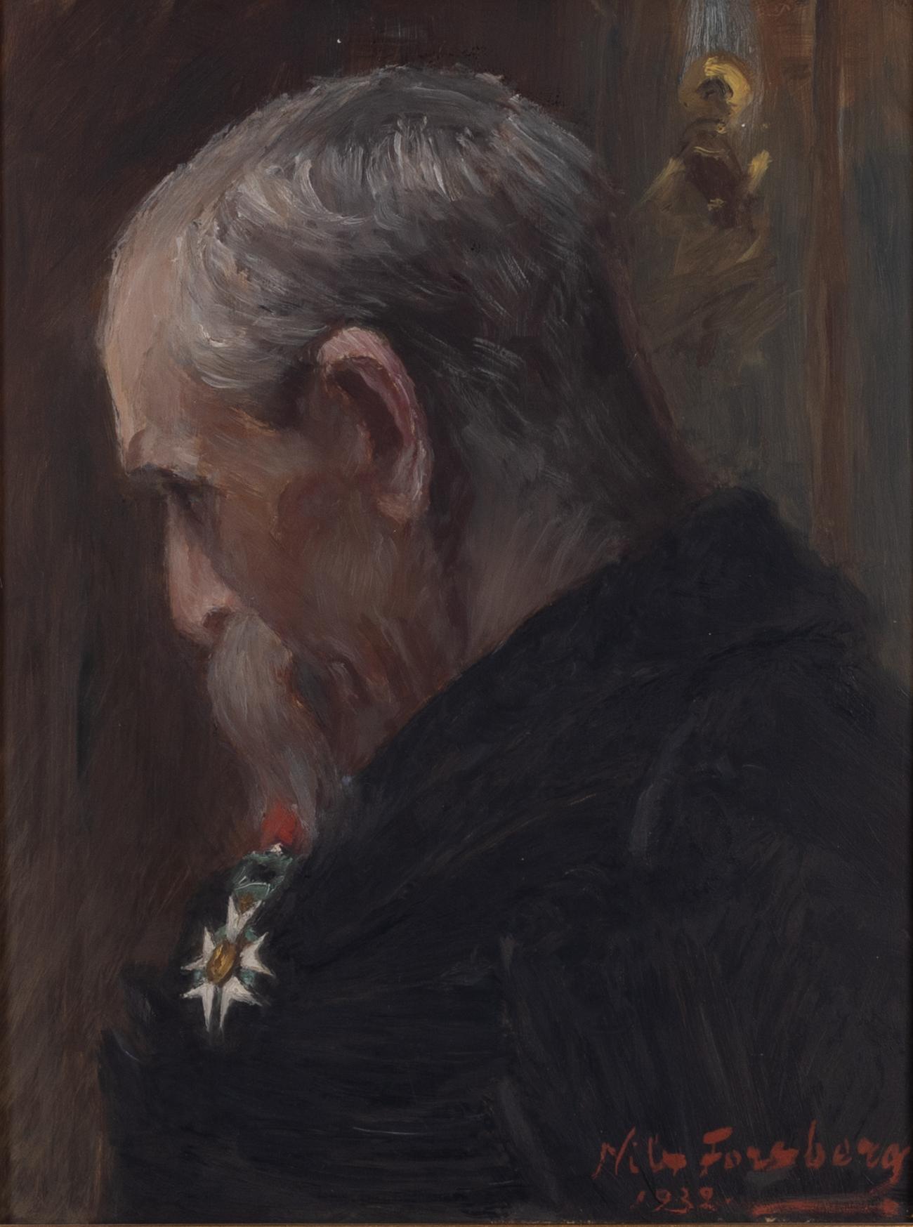 Nils Forsberg, Äldre man med kraschan.