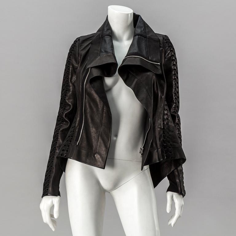 LEATHER JACKET, Rick Owens, italian size 40.