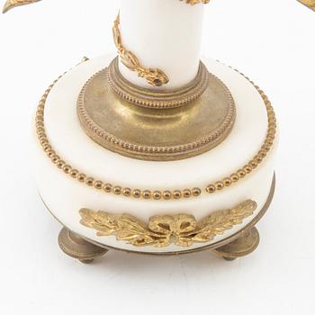 Table garniture 3 pcs, Louis XV style, late 19th century.