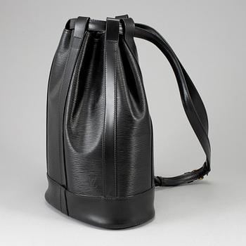 LOUIS VUITTON, a 'Randonne' black Epi bag.