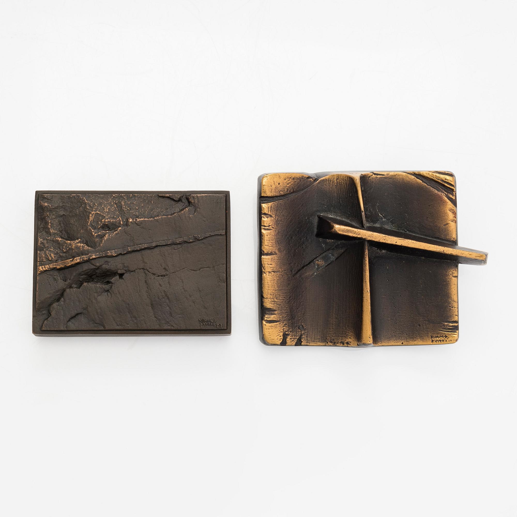 Kimmo Pyykkö, a set of two bronze reliefs.
