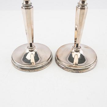 Eric Löfman, candlesticks 1 pair, silver MGAB Uppsala 1983.