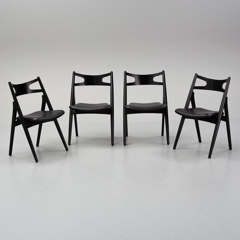 Hans J Wegner,  four 'CH29P Sawbuck' chairs, Carl Hansen, 2007.