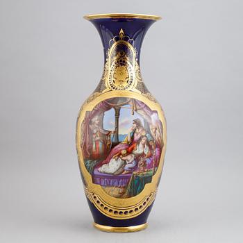 A late 19th century porcelain vase.