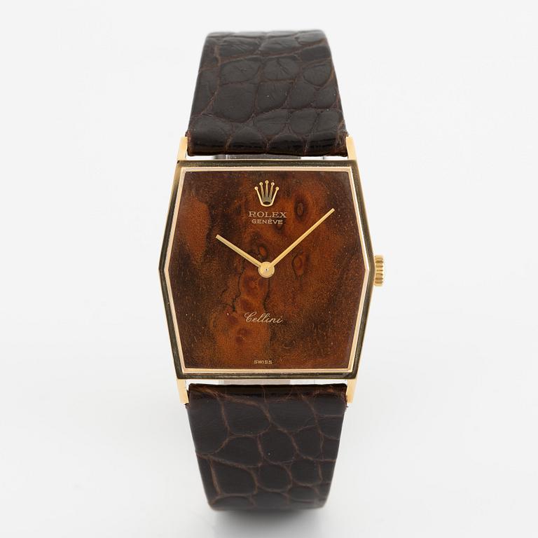 Rolex, Cellini, "Wood Dial", armbandsur, 29 mm.