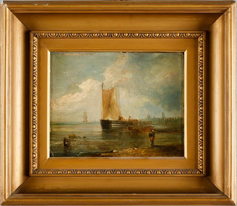 JOHN (Jock) H WILSON, olja på pannå,  signerad, 1800-tal.