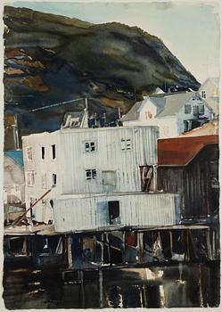 Lars Lerin, Fiskeläge, Nyksund, Norge.