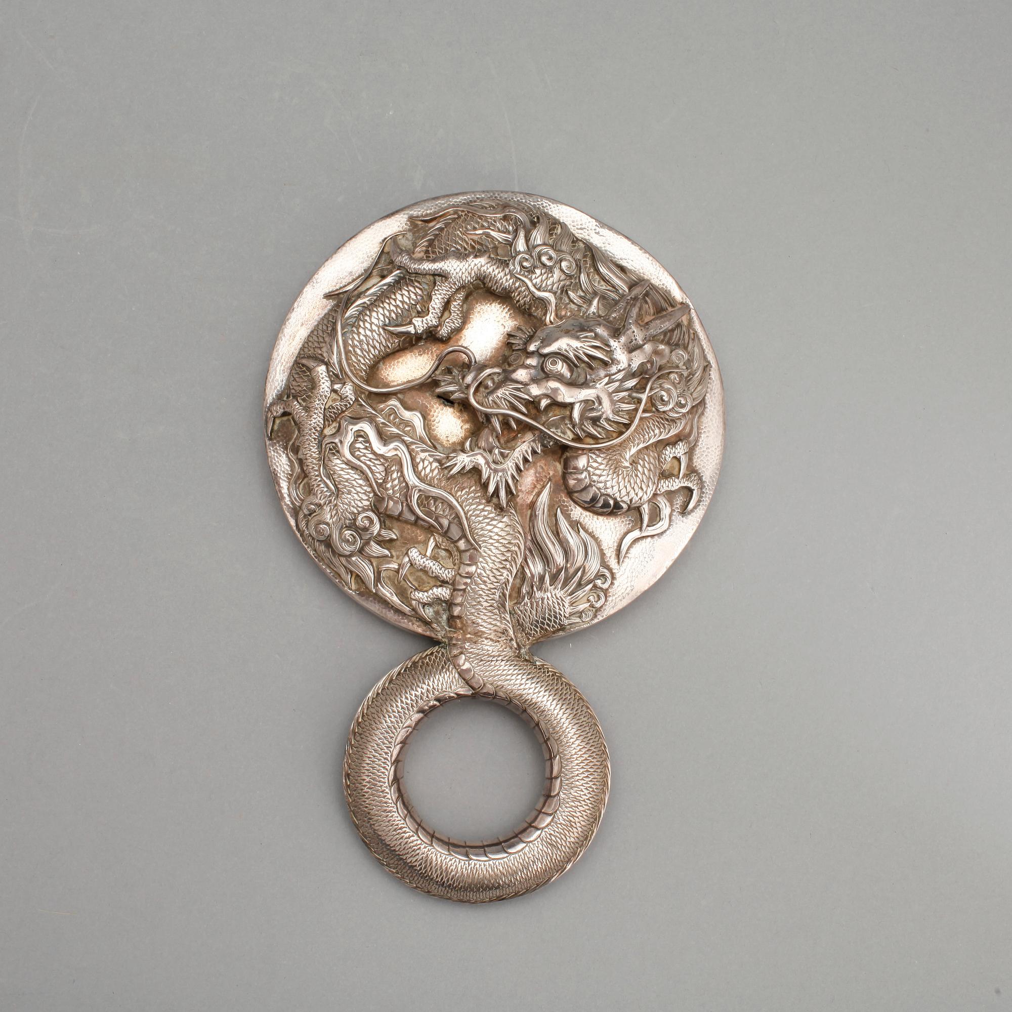 TOALETTUPPSÄTTNING, 14 delar, silver, flertalet stämplade Arthur & Bond, Yokohama, sannolikt 1910-tal.