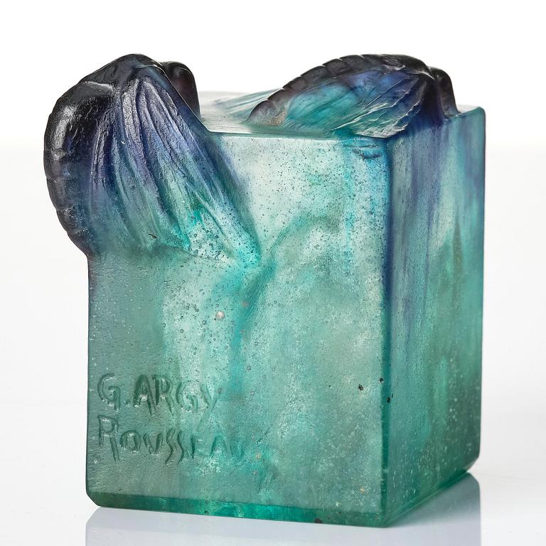 Gabriel Argy-Rousseau, a "Moth" pâte de cristal paperweight, model 23.28, France, ca 1923.