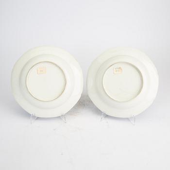 Djupa tallrikar 5 st Kina omkring 1800 porslin.