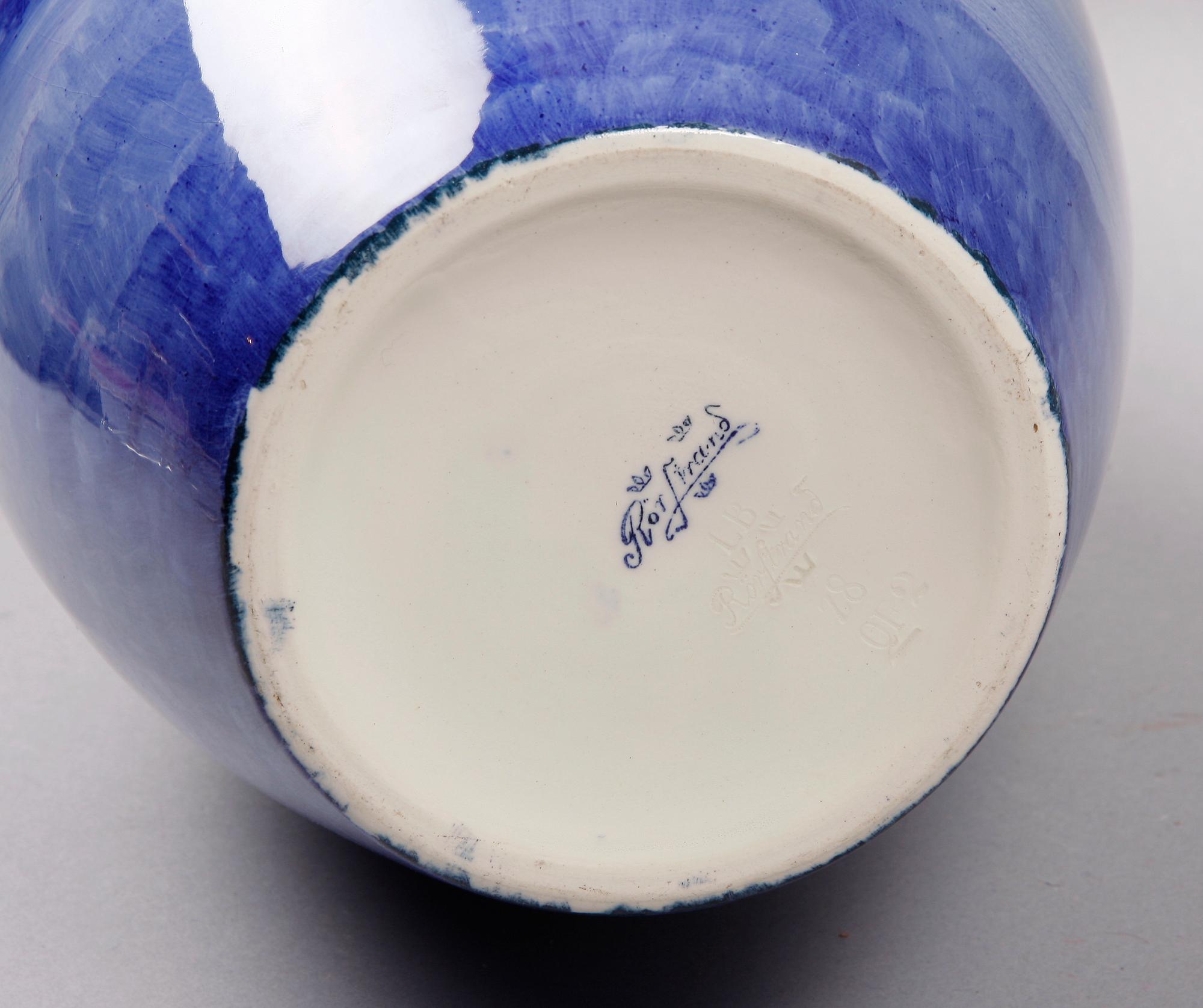 GOLVVAS, flintgods. Rörstrand. Omkring 1900.