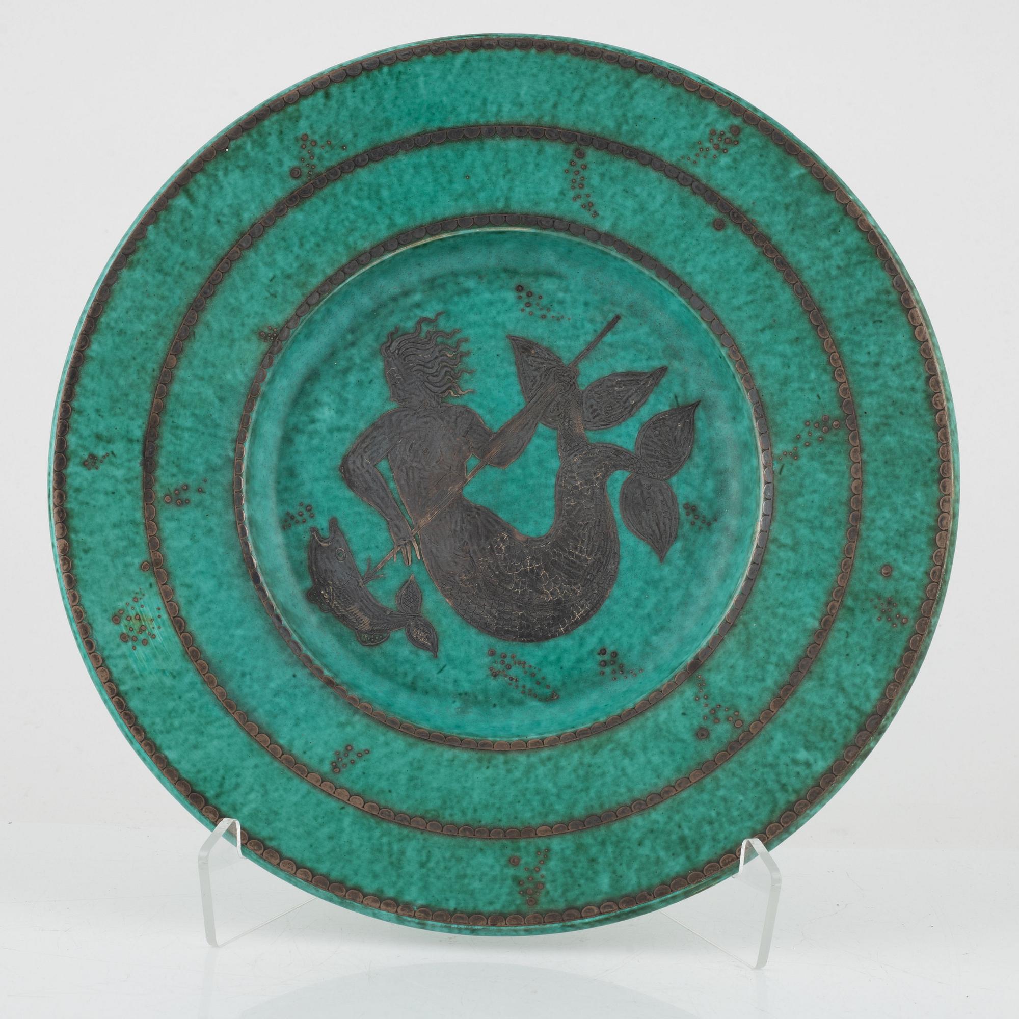 Wilhelm Kåge, fat, Argenta, Gustavsberg, 1947.