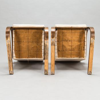 Alvar Aalto, a pair of mid-20th century armchairs '34', Huonekalu- ja Rakennustyötehdas A.B.