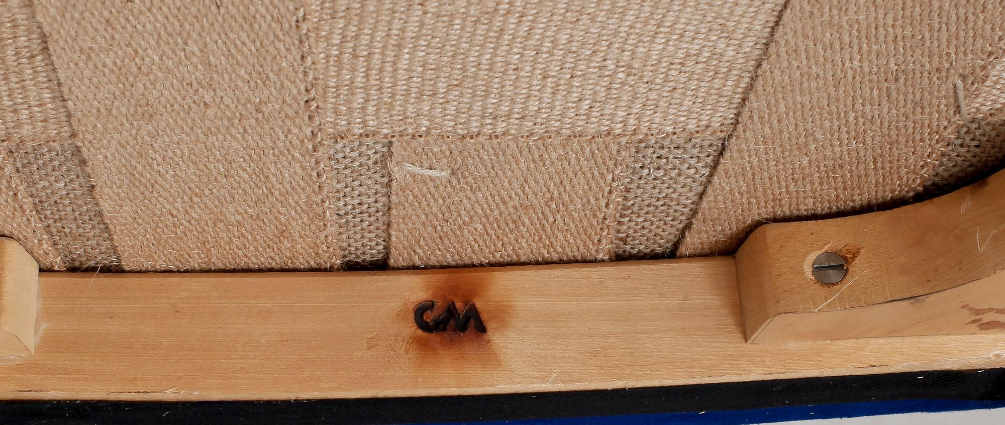 KARMSTOLAR, ett par, "Carolus Mindre", Carl Malmsten, 1900-talets mitt.