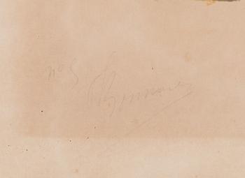 Pierre Bonnard, litografia, n.1900, signeerattu ja numeroitu lyijykynällä.